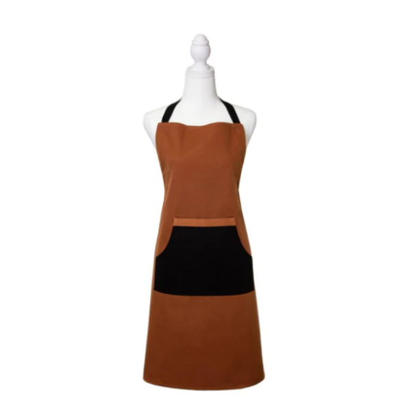 Selby Apron Ginger and Black